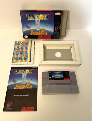 Paladin's Quest (Super Nintendo SNES) Complete in Box CIB Tested Enix Mint