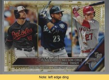 2016 Topps League Leaders Gold /2016 Mike Trout Chris Davis Nelson Cruz READ 0f8