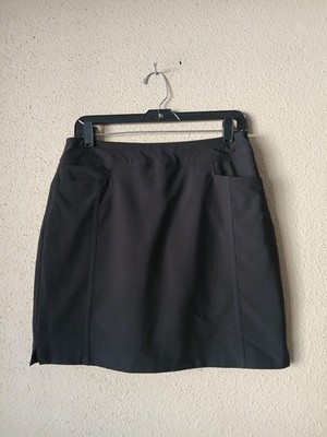 Adidas Golf Skirt Womens Small Black Adistar Pull On Performance Stretch Pockets