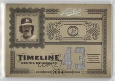 2005 Playoff Prime Cuts Timeline Jersey Number Jerseys /10 Dennis Eckersley HOF