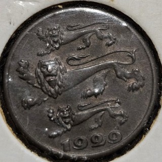 1929 Stonia 1 Sent Bronze Coin