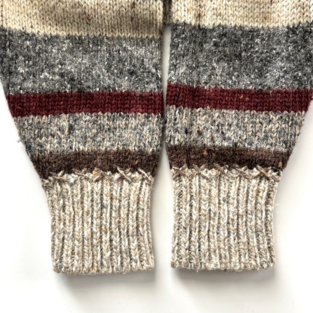 Vintage Cottage Rosette Patchwork Y2K Handknit Gr… - image 9