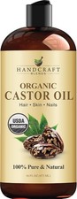 Organic Castor Oil 16oz Pure Natural Hair Skin Eyelashes Massage Aromatherapy