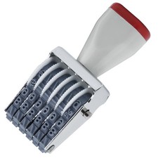 6 Digit Number Stamp by JPKTA,Small Rubber Date 6 Stamp, Grey 