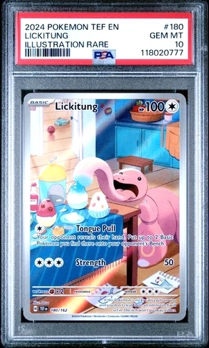 Lickitung 180/162 Pokemon S&V Temporal Forces Illustration Rare 180 PSA 10 2024