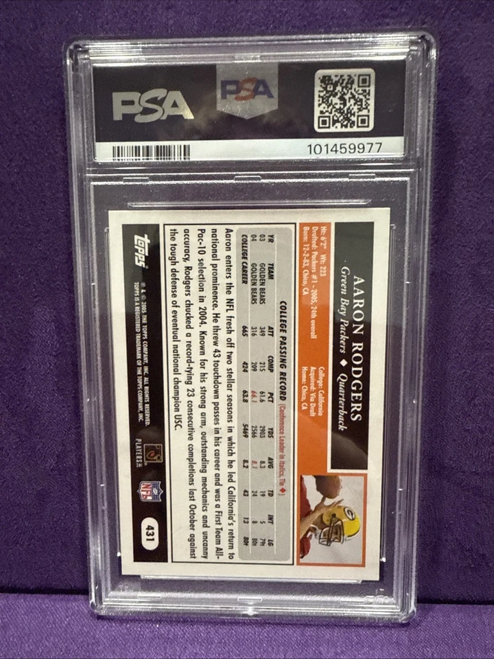 Topps 2005 - Aaron Rodgers #431 (RC) Foto 2 de 2