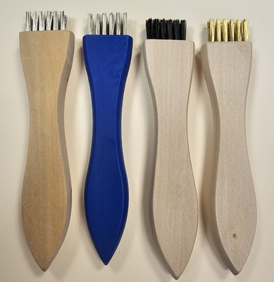 #ad HIGHTBRUSH UPRIGHT STYLE HAND CLEANING GLUE CHIP BRUSH STAINLESS BRASS NYLON $2.70