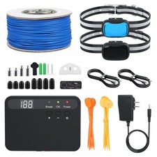Electric Fence for Dogs, Underground Dog Fence with 656Ft Wire, 2 Waterproof ...