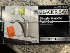 Glacier Bay Hemming 1-Handle Pull-Out Sprayer Kitchen Faucet in Stainless Steel