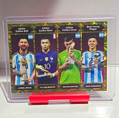 Panini FIFA 365 2022 World Cup Messi Mbappé Martínez Fernández Hologram Cd #416