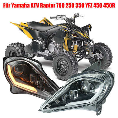 E24 Paar LED Scheinwerfer Blinker Für Yamaha ATV Raptor 700 250 350 YFZ 450 450R