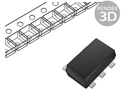 5X D1213A-04V-7 Diode: TVS Array 6V SOT563 Ch: 4 Rolle,Band DIODES INCORPORATED