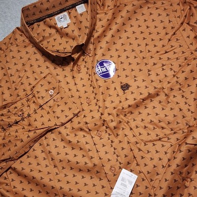 New Cinch Men's Don't Tread Snake Print Long Sleeve Button-Down Western XL Shirt