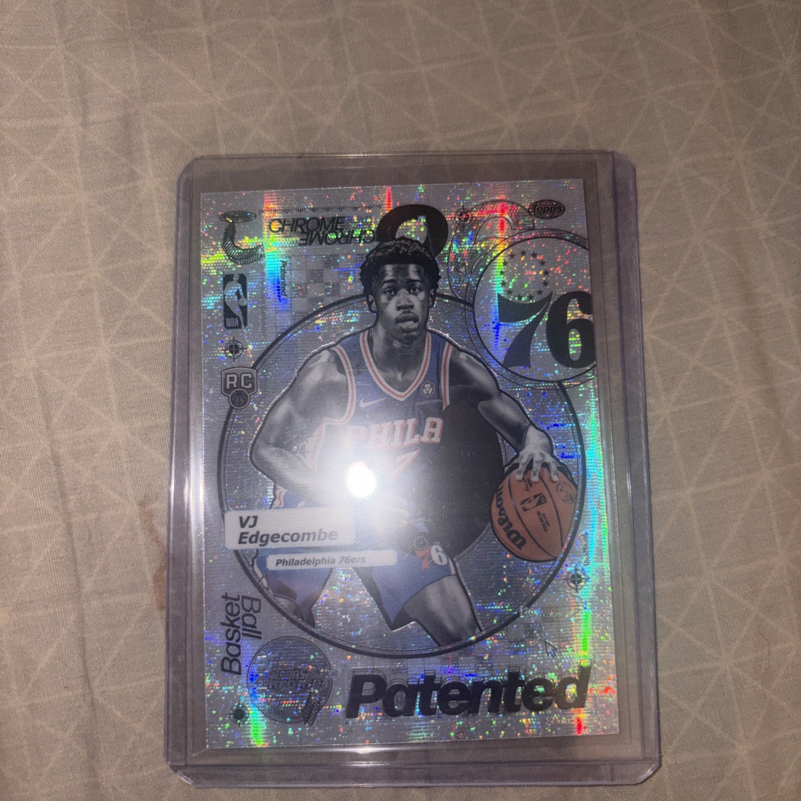 VJ Edgecombe Patented SSP Case Hit Rookie Card - 2025-26 Topps Chrome