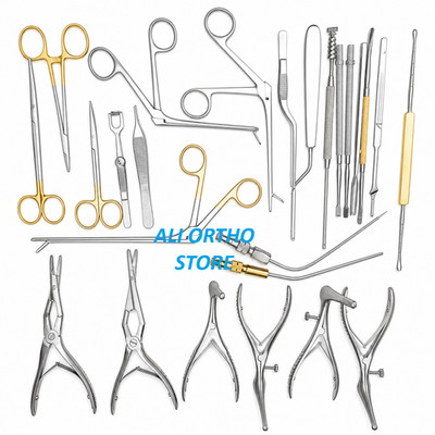 Septoplasty Instrument Set 26 Pcs ENT Nasal Surgery Kit German Stainless Steel
