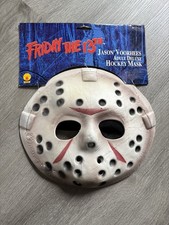 Vintage Friday The 13th Jason Voorhees Hockey Costume Foam Mask Adult 2009