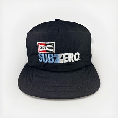 Vintage Champion Auto Parts Hat SubZero Radiators Black Nylon Snapback Cap