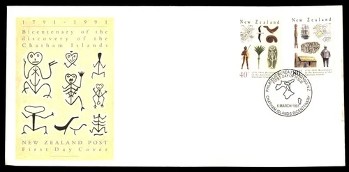 Mayfairstamps New Zealand FDC 1991 Map Discovery Chatham Islands Combo First Day