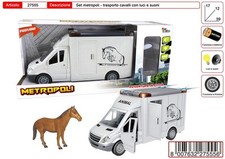 Metropoli Trasporto Cavalli Camion Frizione Luci Suoni Giocattolo Bambini