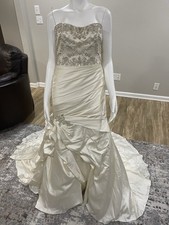 Size 12 Casablanca Wedding Dress Strapless 1325