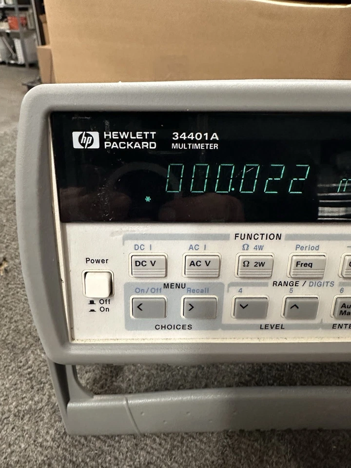 HP Agilent 34401A Digital Multimeter w/ Test Leads Passes Self Test - Image 4 of 4