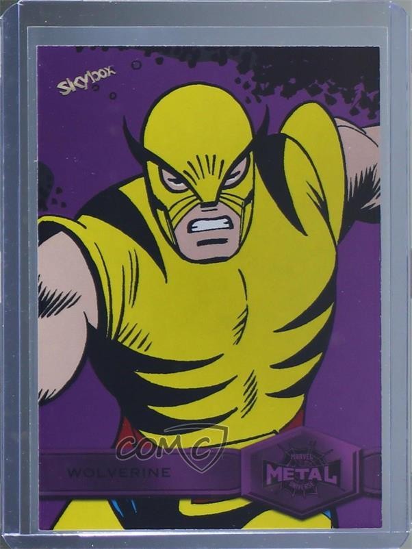 2022 Marvel Metal Universe Spider-Man Pink Light FX 13/75 Wolverine #200 01pz