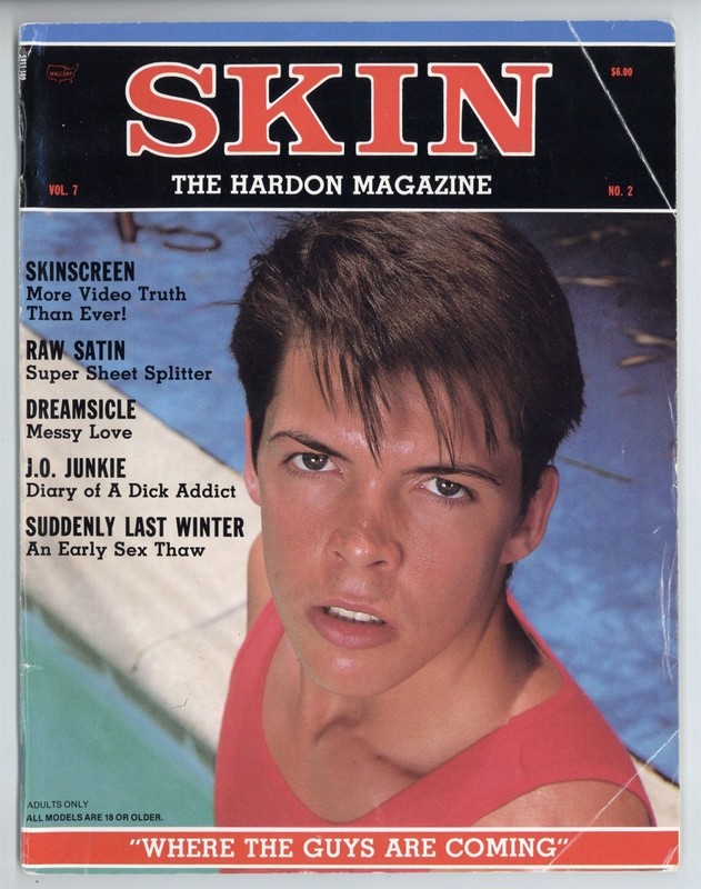 Skin 1985 Vintage Handsome Beefcake Hunks 56pgs Gay Pinup Magazine M39579