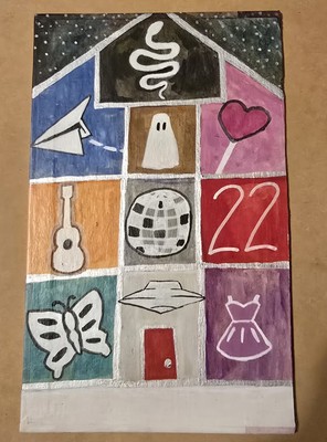 ''Lover House Taylor Swift'' original painting book board art Andro6657 2024 Gift