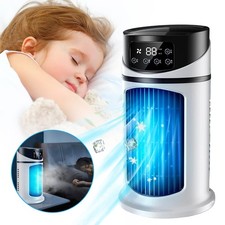 Portable Air Conditioner Standing Fans Mini USB Air Cooler Timing Conditioner UK