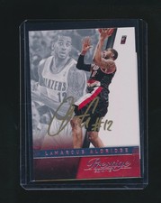 LAMARCUS ALDRIDGE 2014-15 PANINI PRESTIGE IN PERSON AUTO C & B AUTOGRAPHES COA