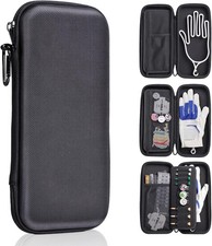 Golf Glove Holder Case for Accessories with Removable Glove Shaper Portable G...