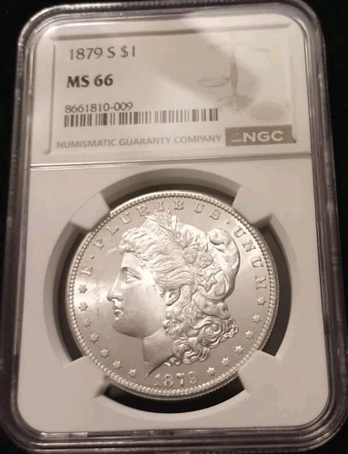 1879 S Morgan Silver Dollar NGC MS66