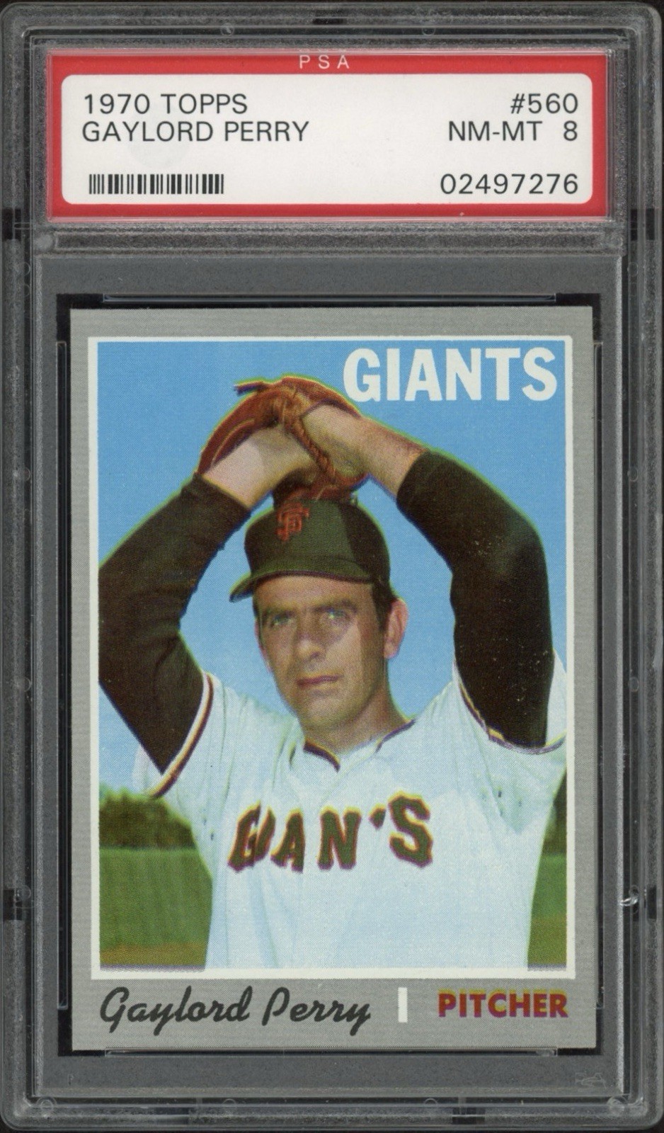 1970 Topps Gaylord Perry #560 PSA 8 NM-MT HOF San Francisco Giants