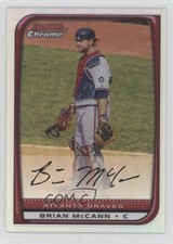 2008 Bowman Chrome Refractor Brian McCann #58 yj7
