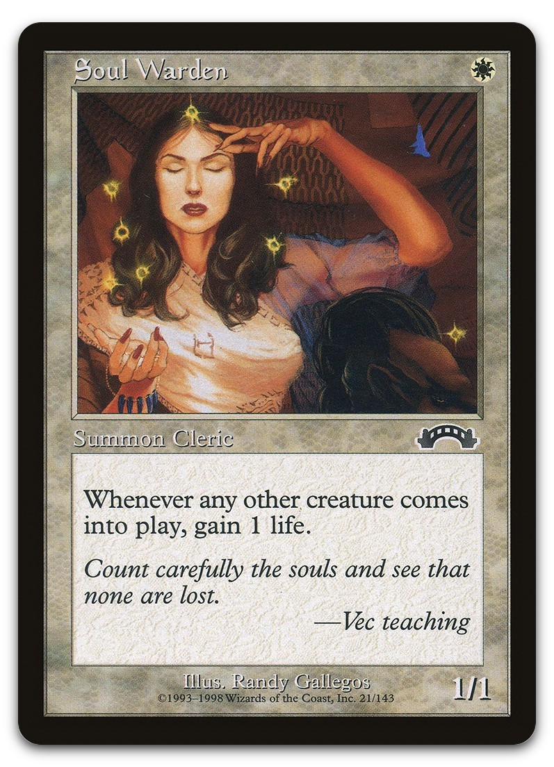 Soul Warden #21 (LP) Exodus EXO Magic MTG