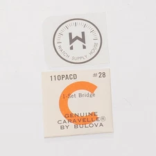 Caravelle 110PACD Watch Setting Lever Spring Set Bridge New Old Stock  (C19R1)