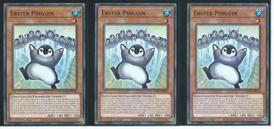 YU GI OH 3x ERSTER PINGUIN  BPRO-DE030 COMMON 1.AUFLAGE