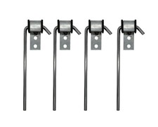 Heavy Duty Universal Exhaust Hanger Rods 4 Pcs 3/8" Rod 10" Heavy Duty Exhaust