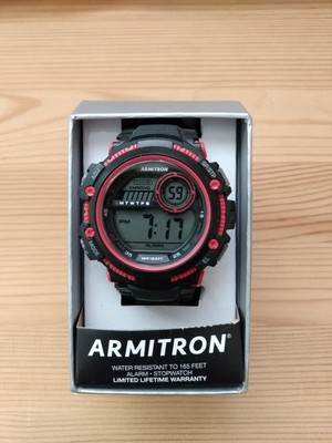 Armitron Digital Watch Water Resistant 165ft Red