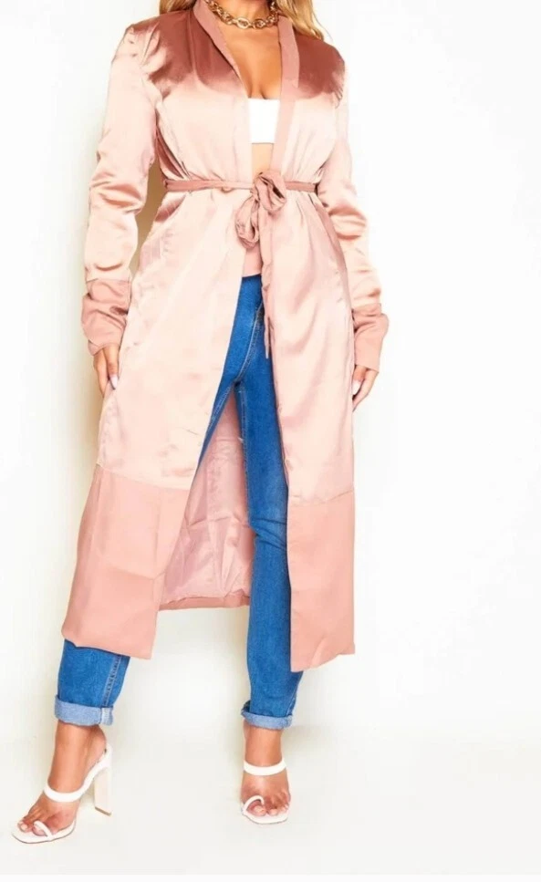 Rose gold duster clearance jacket