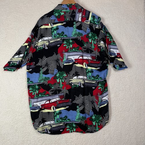 Camisa Para Hombres Haupt Alemania Hawaiana Manga Corta Viscosa Talla 42 L Coches Corvette - Imagen 6 de 8