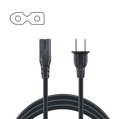 6ft 2 Pin Power Cord Cable Lead For M-Audio Studiophile AV20 AV30 AV40 Speaker
