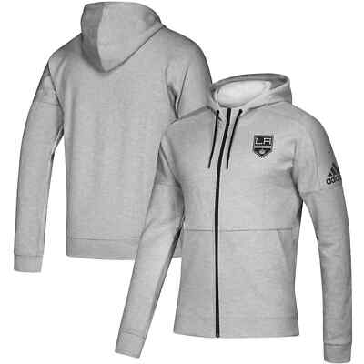 adidas Los Angeles Kings Gray Stadium ID Full-Zip Hoodie Men’s Extra Large  (XL)