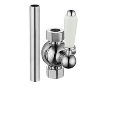 Shower Diverter Extension Pipe Downton Hose Outlet Traditional Chrome ENKI D07