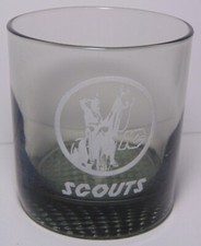 1974 1975 Old Vintage Kansas City Scouts NHL Hockey Bar Glass Indian Horse Logo