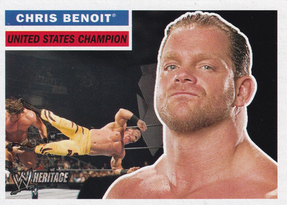 Chris Benoit 2005 Topps Heritage WWE Card #35 New Japan Pro