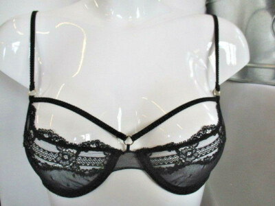 Andres Sarda  MILANO 3305715  Bügel BH Schwarz  sinnlicher Look Gr. 75B  (K13)