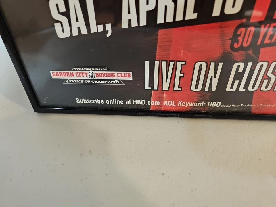 2003 Floyd MAYWEATHER Jr vs Victoriano Sosa Framed POSTER Boxing 18"x 26" RARE - Image 4 of 4