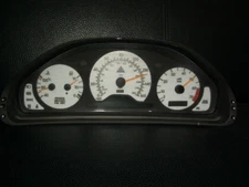 White Gauge Face Overlay For 1996-1999 Mercedes Benz W210 Chassis E Class