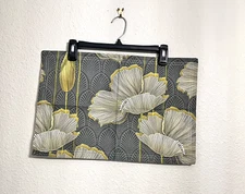 Spoonflower 2 Fabric Placemats Multicolor Floral Geometric Linen Cotton USA